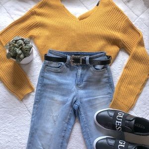 Knitted Low Back Sweater